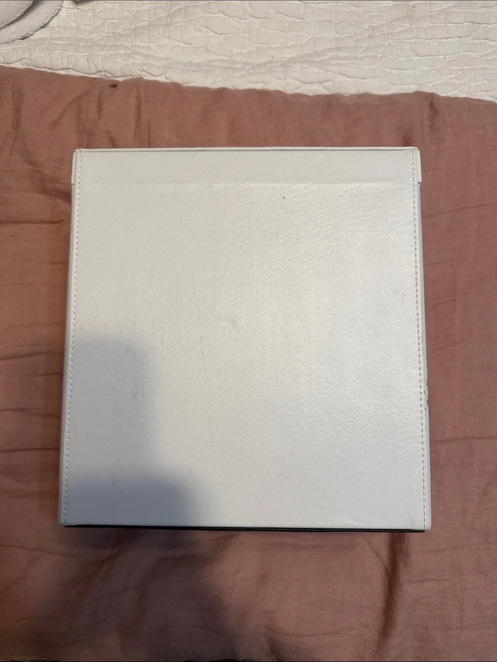 White Jewelry Organizer Box with Lock - Brand: Unknown